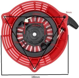 Grasmaaier Starter - Repeteerstarter Onderdeel - Motor Starten - Hoge Betrouwbaarheid - 310 Gram - Zwart — thumbnail 2