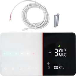 Slimme Thermostaat - Temperatuurregelaar WIFI - Comfort Verwarmen - Ultradun LCD Scherm - 95-240V - Wit — thumbnail 3