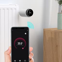 Thermostatische Radiator Klep - Slimme Verwarmingsregelaar - Energie Besparen - App Bediening - 5-45°C Instelbaar - Wit — thumbnail 4