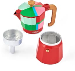 La Cafetière - Venice Percolator - Aluminium - Rood - 6 Kops - 290ml — thumbnail 3