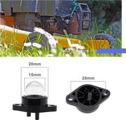 SnelShoppen - 6PCS Carburetor Primer Pompballen 530071835 Geschikt voor Kettingzaag Grasmaaier Accessoires - Duurzaam Plastic 15mm Buitendiameter — thumbnail 2