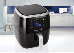 SnelShoppen - Heerlijke Airfryer 6.8L met 1800W, 8 Voorgeprogrammeerde Instellingen, Digitale Temperatuurregeling, Zwart - Ideaal voor Keuken, Feest e — thumbnail 5