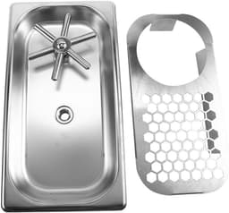 Bekerwasser RVS - Glazenspoeler Kopjesreiniger - Snel Glazen Spoelen - Hygiënisch en Tijdbesparend - 32 x 175 cm - Zilver — thumbnail 1