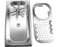 Bekerwasser RVS - Glazenspoeler Kopjesreiniger - Snel Glazen Spoelen - Hygiënisch en Tijdbesparend - 32 x 175 cm - Zilver