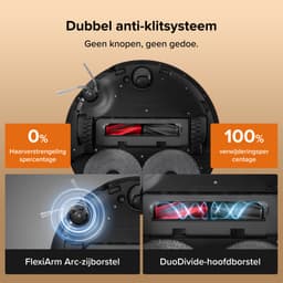 Roborock Qrevo Edge 2 Set-robotstofzuiger-25.000 Pa-7,98 cm ultraslank-12 mm dweilheffing-80°C warmwatermopwas& zelfreinigend station-FlexiArm-RetractSense navigatie-dubbel anti-klitssysteem-reactieve AI & Roborock app-bediening — thumbnail 3