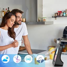 Multifunctionele DVD/CD Speler - Desktop DVD Speler - 6-In-1 - Bluetooth 5.0 - FM Radio - USB - HDMI - 75° Kantelbaar - Voor Slaapkamer en Woonkamer - Cadeau — thumbnail 2