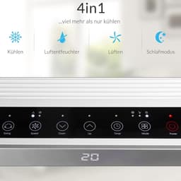 Mobiele Airco - Airconditioner Ontvochtiger - Ruimte Koelen - 4in1 Multifunctioneel - 7000 BTU - Wit — thumbnail 4