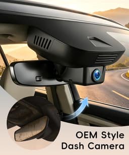 SnelShoppen - 4K Dashcam voor Volvo XC90 2023-2026 B5 B6 T8, OEM Stijl, G-Sensor, WiFi & APP, Loopopname, Ingebouwde Camera 2160P + 64GB TF Kaart — thumbnail 2