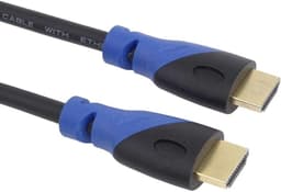 Thijox - Premium 4K HDMI 2.0b Kabel 2m - UHD 2160p @60Hz, 3D, ARC, HDCP - Vergulde Stekker, Zwart-Blauw PVC-Connector - Ideaal voor TV, Beamer en Gami — thumbnail 2