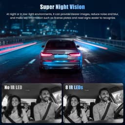 SnelShoppen - 5-kanaals Dashcam Auto 1080P Camera met 3,2 Inch Touchscreen, Nachtzicht, Groothoek en 64G SD-kaart - Perfect voor Veilig Rijden en Opne — thumbnail 3