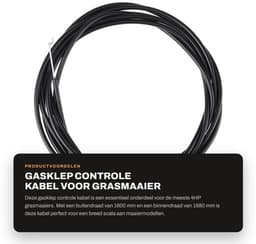 Gasklep Controle Kabel 1600mm - Buitenkabel 1680mm - Geschikt voor 4HP Grasmaaiers - Set van 2 - Soepele Bediening - Duurzame Constructie - Bedieningskabel — thumbnail 5