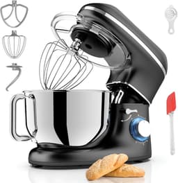 Lìon® Deegmachine - Mixer met Kneedhaak - Kneedmachine - Zwart - 38cm x 24cm x 32cm — thumbnail 1