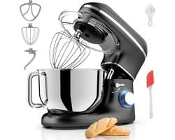 Lìon® Deegmachine - Mixer met Kneedhaak - Kneedmachine - Zwart - 38cm x 24cm x 32cm