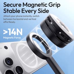 Ulanzi SK-21 Selfie Stick Statief - Uitschuifbaar van 30 tot 180 cm - Quadripod met auto-Open functie - Magnetisch MagSafe statief - Ingebouwde bluetooth remote - Zwart — thumbnail 3