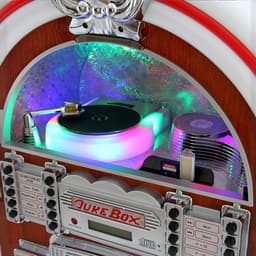 Verlichte Jukebox-Geluidssysteem in Retrostijl — thumbnail 3