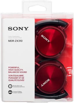 Sony MDR-ZX310 - On-ear koptelefoon - Rood — thumbnail 4