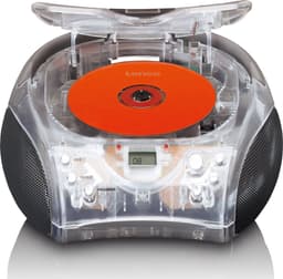 Lenco SCD-24 Transparant - Draagbare CD Speler met FM Radio - Stereo Boombox - Werkt op Netstroom en Batterijen — thumbnail 3