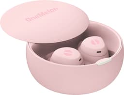 OneMelon Drops - draadloze oordopjes - Roze - kleine oordopjes - bluetooth 5.3 oortjes o.a. voor slapen - ANC en Transparency mode - ENC microfoon - touch bediening - usb-c - slaapoordopjes — thumbnail 5