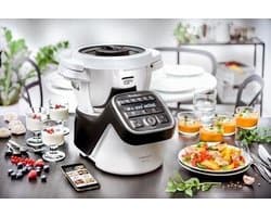 Moulinex YY4260FG keukenmachine 1550 W 3 l Zwart, Roestvrijstaal, Wit
