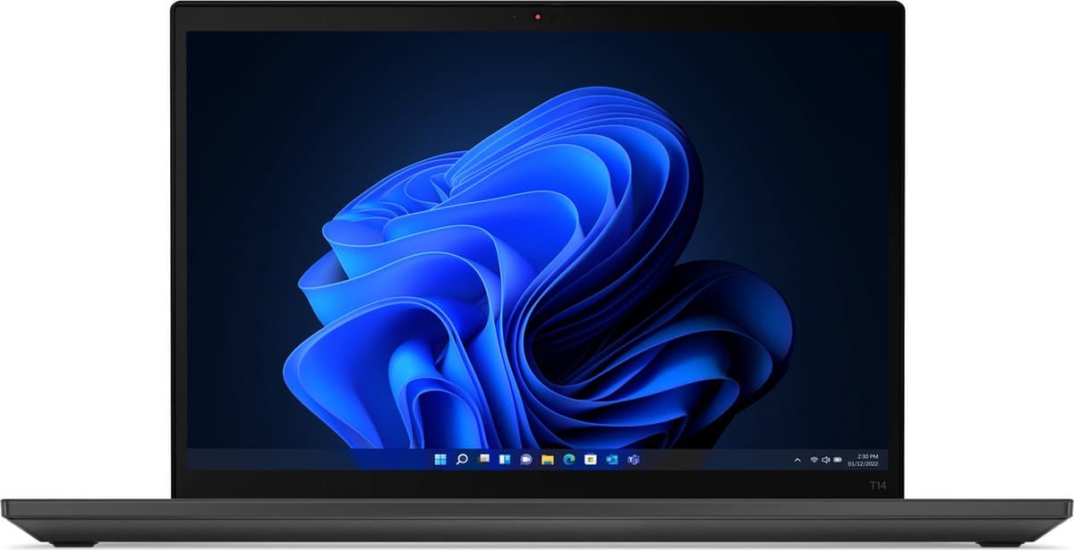 Lenovo ThinkPad T14 Gen 3 (Intel) Intel® Core™ i5 i5-1235U Laptop 35,6 cm (14") WUXGA 16 GB DDR4-SDRAM 256 GB SSD Wi-Fi 6E (802.11ax) Windows 11 Pro Scandinavisch Zwart — afbeelding 1