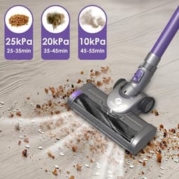 350W-30000Pa draadloze stofzuiger met borstelloze motor - 55 minuten autonomie - 6-in-1 draagbare stofzuiger voor thuis, vloeren, tapijten en huisdieren — thumbnail 2