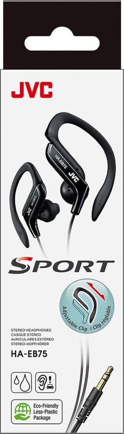 JVC HA-EB75-B - Sport Clip hoofdtelefoon - Zwart — thumbnail 4