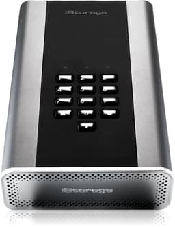 iStorage diskAshur DT2 - externe harde schijf - 6 TB - Cijfercode - Zwart - Grafiet — thumbnail 3