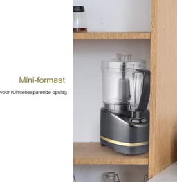 Elektrische Keukenmachine - met 200 watt - 450 ml bereidingskom voor hakken, malen, mixen, pureren — thumbnail 4