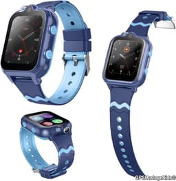GPSHorlogeKids© - GPS horloge kind - smartwatch kinderen - WhatsApp - 4G videobellen - spatwaterdicht - SOS alarm - Dual Camera - gezichtsherkenning - incl. SIM - DUO Blauw — thumbnail 5