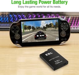 EBL Vervangende Batterij geschikt voor PSP2000 & PSP3000 - 1200 mAH Capaciteit Vervangende Accu voor PSP — thumbnail 3