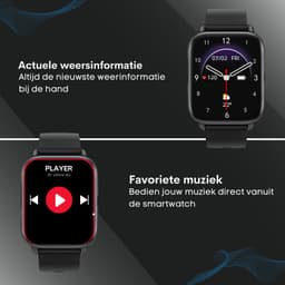 FOXLY® Smartwatch X12 HD Touchscreen Zwart - Stappenteller - Bloeddrukmeter - Saturatiemeter - Android - iOS - Heren, dames en kinderen — thumbnail 5
