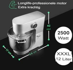 Mixer met Mengkom - Mixer met Kom - Mixer met Mengkom Keukenmachine - Mixer Keukenmachine — thumbnail 2