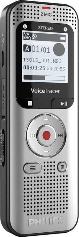 Philips DVT2015 Audio recorder incl. Sembly - Stereo MP3/PCM - Sembly spraak-naar-tekst cloudsoftware/ spraakherkenning - 8GB - USB — thumbnail 5