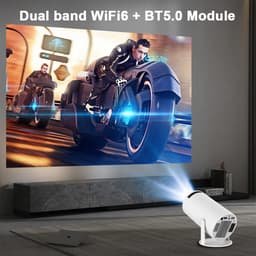 Magcubic Projector - Beamer - Thuisbioscoop - Android - Buiten - Wifi - 4K - 130" - 1280x720 - Wit — thumbnail 3