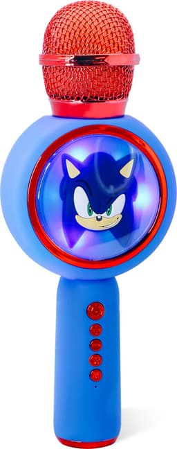 Sonic the Hedgehog - draadloze karaoke microfoon voor kinderen - oplichtend LED display - speaker - met stemeffecten — thumbnail 2