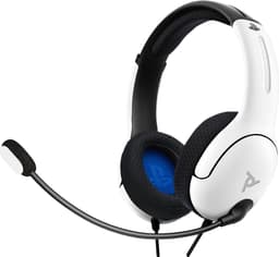 PDP Gaming LVL40 Wired Stereo Headset - White (PS5/PS4) — thumbnail 2