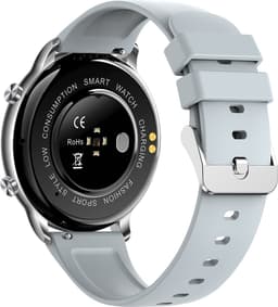 Kiraal Fit 4 - Smartwatch dames - Smartwatch Heren - Stappenteller - Full Screen - Fitness Tracker - Activity Tracker - Smartwatch Android & IOS - Grijs — thumbnail 3
