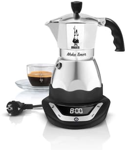 Bialetti Easy Timer Moka espressomaker - Percolator - 3 kops - Elektrisch - Aluminium — thumbnail 2
