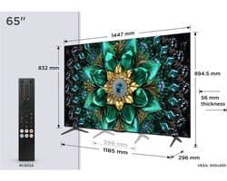 TCL 65Q6C - 65 inch - 4K QD-MiniLED - 2025 - Smart TV