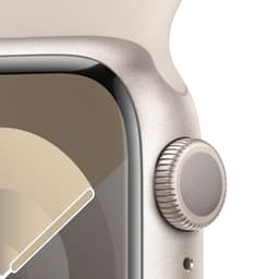 Apple Watch Series 9 - GPS + Cellular - 41mm - Starlight Aluminium Case with Starlight Sport Band - S/M — thumbnail 3