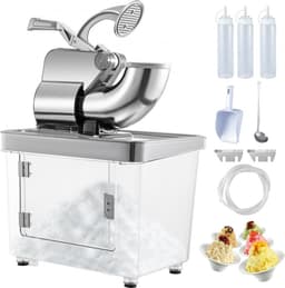 Commerciële Sneeuwkegelmachine Ijsscheerapparaat 180 kg/uur Sneeuwkegelmaker 300W Ijsbreker — thumbnail 1