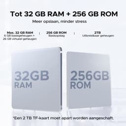DOOGEE U13 - Tablet - 32GB RAM + 256GB ROM/2TB - Gemini AI - Android 16 - 13 inch 90Hz FHD - 11000mAh/18W - 4 luidsprekers - 13MP + 5MP - 2.4G/5G WiFi - Widevine L1 - Bluetooth 5.0 - OTG - GPS - Face ID - Blauw — thumbnail 4