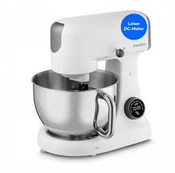 MEDION keukenmachine met hakmolen (800 watt, gelijkstroommotor, roestvrijstalen kom van 4,6 liter, energiebesparend, ultrastil, digitaal sensor-touch-display, MD12600) Wit — thumbnail 1
