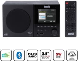 Imperial DABMAN-120BK DAB+/FM Radio - Bluetooth - USB - Zwart — thumbnail 1