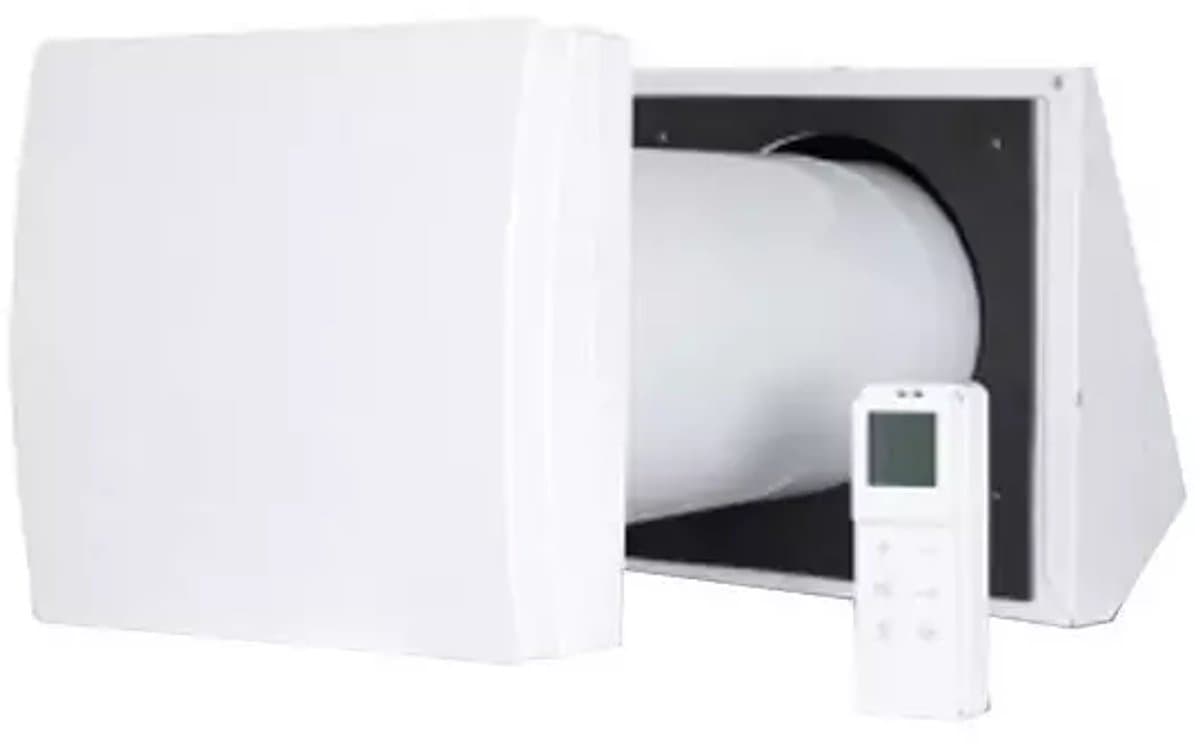 Decentrale WTW HRU wall Ø150 met afstandsbediening - 60 m³/h - HRU-WALL-RC-150-60-PEG — afbeelding 1