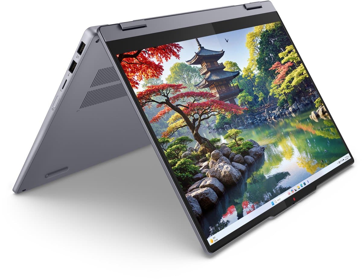 Lenovo IdeaPad 5 2-in-1 14IAL10 Intel Core Ultra 5 225U Hybride (2-in-1) 35,6 cm (14") Touchscreen WUXGA 8 GB LPDDR5x-SDRAM 512 GB SSD Wi-Fi 6 (802.11ax) Windows 11 Home Amerikaans Engels Grijs — afbeelding 1