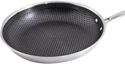 Cheffinger, Wok 32cm met honingraatcoating en lange steel, Zilver — thumbnail 1