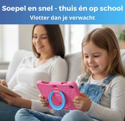 WiseQ Kids Tablet 10 inch Kindertablet – Tablet voor Kinderen – Tablet Kids – 6000 mAh - 160GB – Ouderlijk Toezicht – Android 15 – Roze – 2026 Model — thumbnail 5