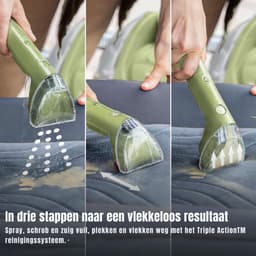 Florixa® Tapijtreiniger machine - Tapijtreiniger - Tapijtreiniger apparaat - Groen - ‎46cm x 24cm x 35cm — thumbnail 3