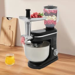 Keukenmixer – Keukenmachine – Mengmachine – Mixer – Deegmixer – Zwart – 700W Motor – 6 Liter Mengkom — thumbnail 2